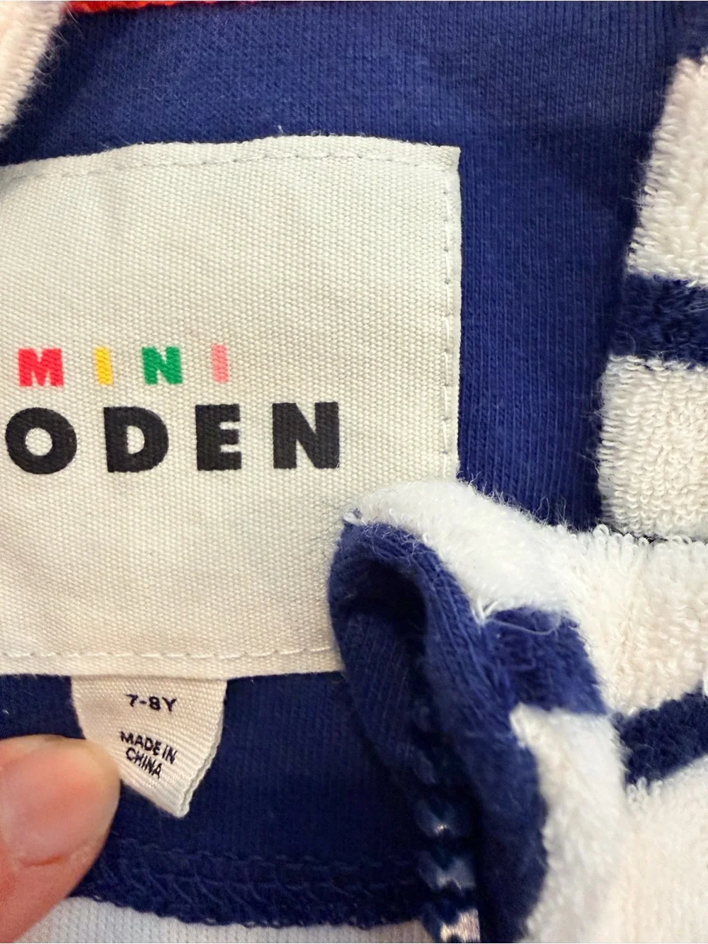 Mini Boden toweling hoodies and shorts matching set